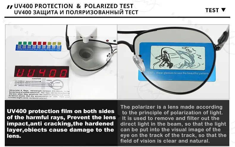 Design Aviation Sunglasses Polarized Man Photochromic UV400 Glasses Woman Anti-glare Driving Goggles zonnebril heren