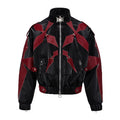 Spring Autumn Cool Handsome Crocodile Print Patchwork Pu Leather Jacket Men Color Block Luxury Designer Clothes 2024