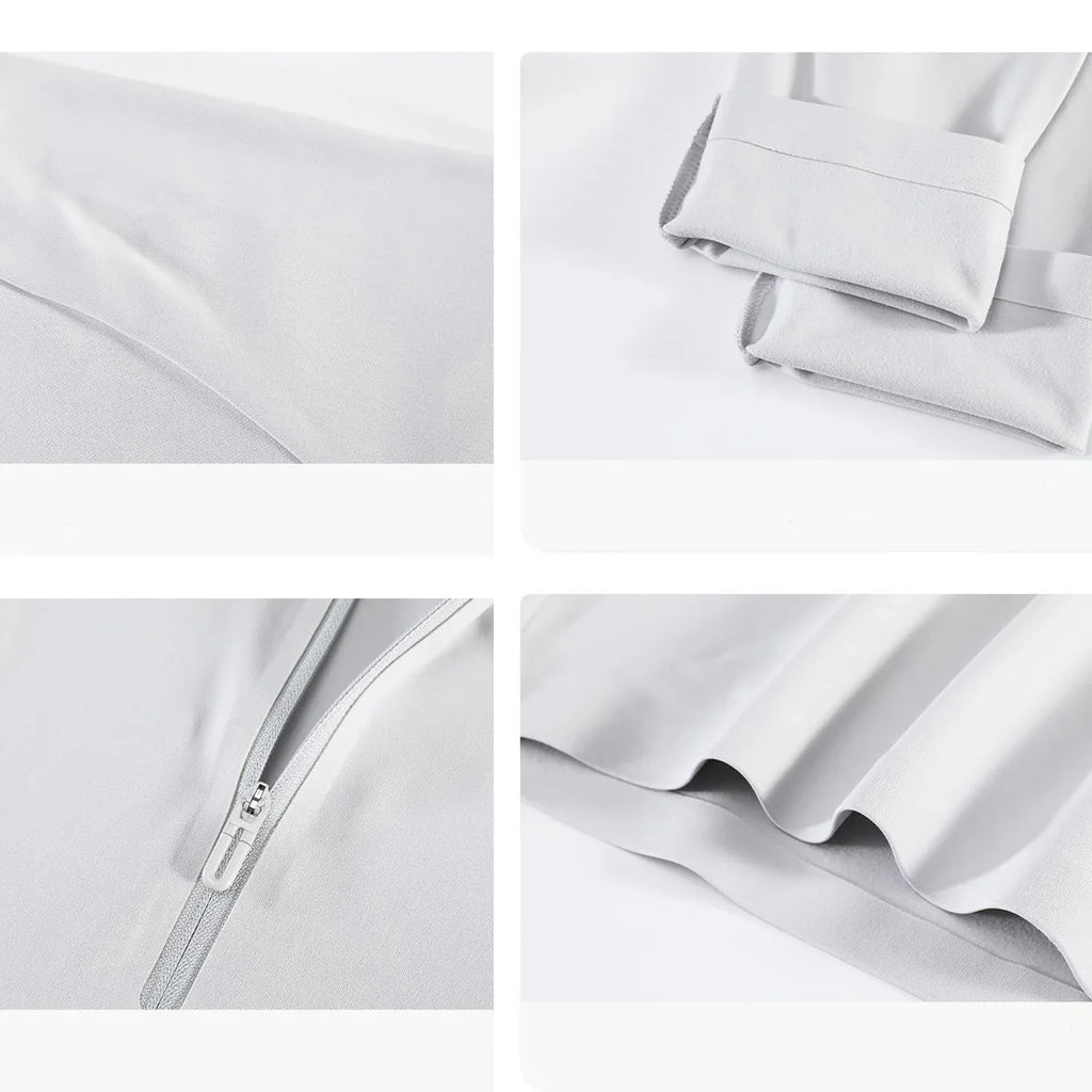 Autumn Winter Outdoor Half-zipper Stand-up Collar Quick-drying Sports Long-sleeved Gym Fitness Running Training Suit T-shirt Men
