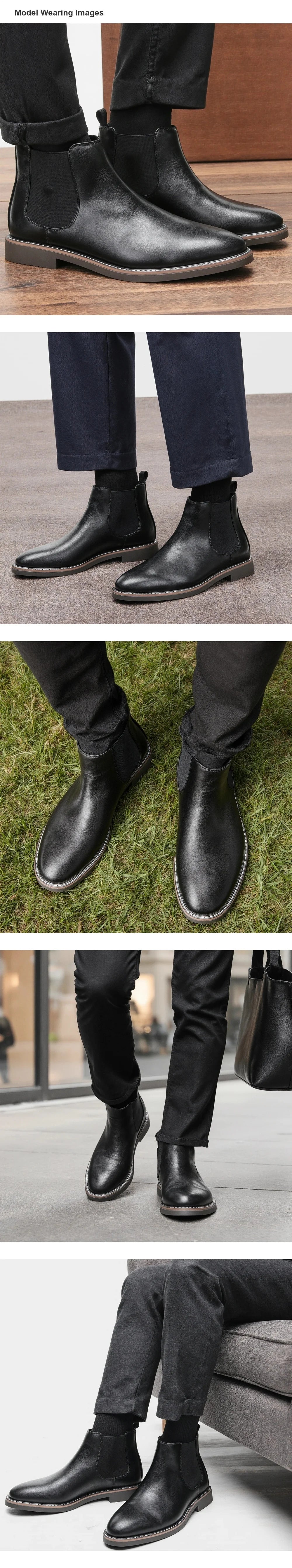 Ankle Boots Brand 2026 Casual Comfortable Retro Fashion Chelsea Boots