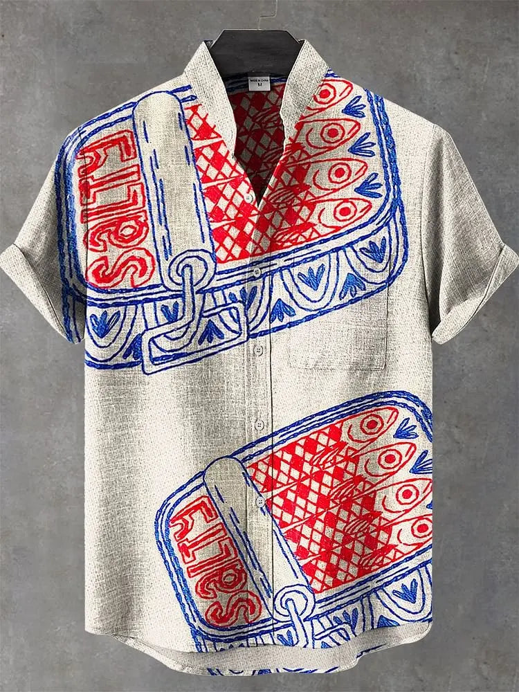 Men's Irregular Pattern Printed Casual Street Wear