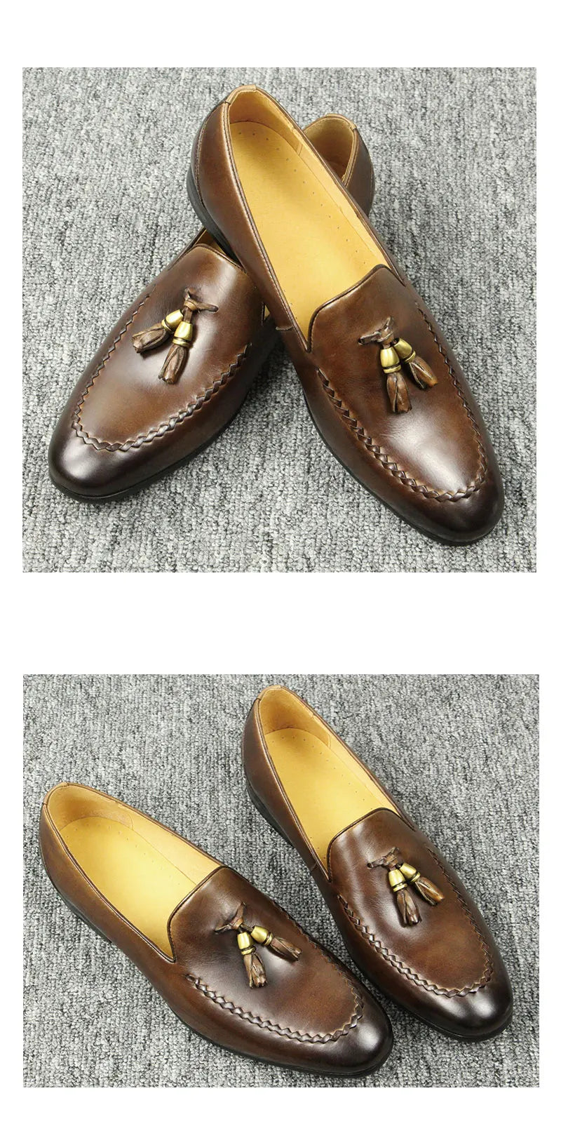 Office Loafers Men Shoes Made Pure Cowhide Leather Zapatos Para Hombres Dress Business Daily Footwears Breathable Fast Delivery