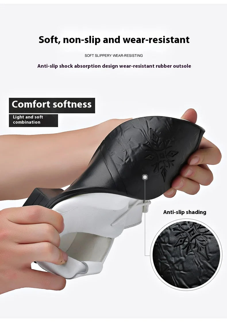 Business Men Oxford Leather Shoes Elevator Man Height Increase Insole 6CM White Black Thick Soled Formal Casual Shoes