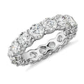 Personalized Moissanite Full Eternity Bands 925 Sterling Silver Ring For Women Girl Fine Jewelry 5mm 3mm D Moissanite Ring