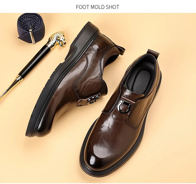 Business Men Shoes Patent Leather Man Brogues Shoes Fo Man Dress Shoe Loafers Pointed Toe Male Moccasins Plus Size Shoes for Men