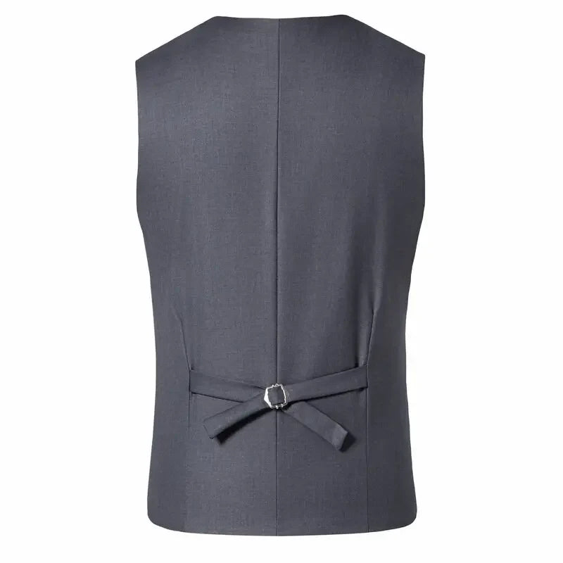 Suit Men's (Blazer+ Vest + Trousers) Fashionable Business Solid-color Wedding British-style Workwear, Casual Performance Suit