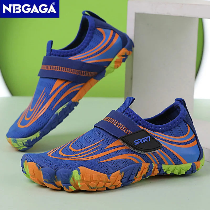 Summer Breathable Barefoot Water Shoes for Kids Boys Beach Sport Anti-Slip Indoor Children Casual Fitness Running Shoes