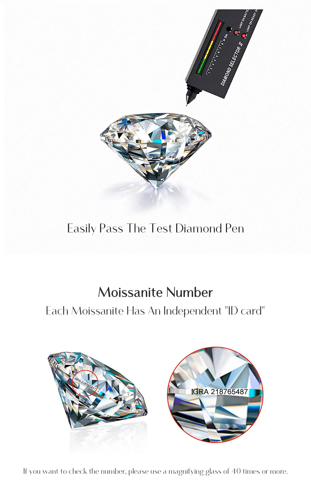 D Color Moissanite Rectangle Brand Necklace 925 Sterling Silver Trendy Stackable Pendant Necklaces For Women Fine Jewelry