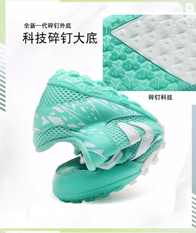 Kids Soccer Shoes FG/TF School Football Boots Boys Girls Cleats Grass Sneakers Child Outdoor Athletic Training Sports Footwear
