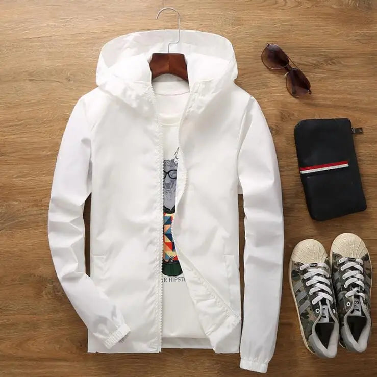 Hardcore Jacket Windbreaker Pilot Coat Men's Zipper Bomber Jackets Waterproof Quick Drying Sport Outwear 6XL