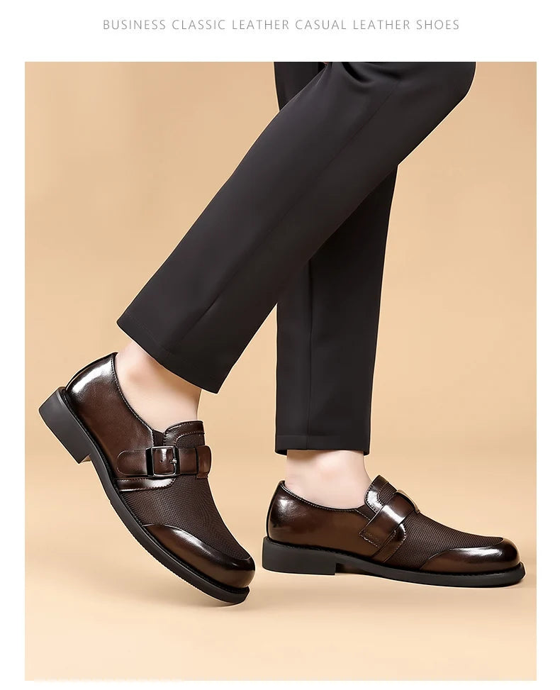 Leisure Walk Male Loafers Outdoor Anti-slip Men's Driving Shoes Handmade Business Footwear Elegantes Slip on Flats Oxford Shoes