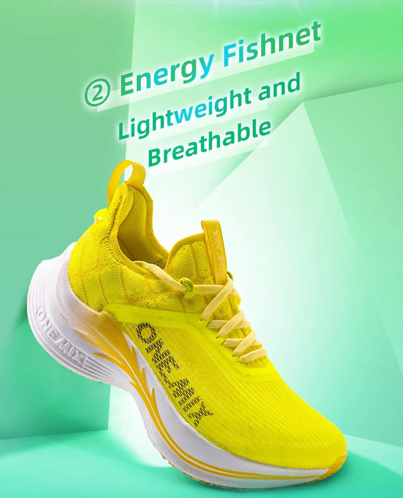 Carbon Fiber Plate Running Shoes Traction Shock Absorption Sneakers Professional Marathon PB Racing Sports Trainers Shoes
