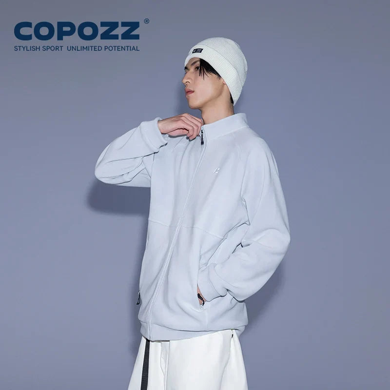 Winter Spring Warm Fleece Jacket Men Women Pure Color Sweatshirt Coats Outdoor Snow Ski Jacket Linner Female Adult