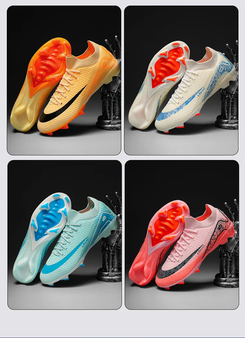 New Men's Football Boots Training FG Top Quality Sneakers Non-Slip Soccer Shoes Cleats Wholesale Drop Shipping Unisex Adult