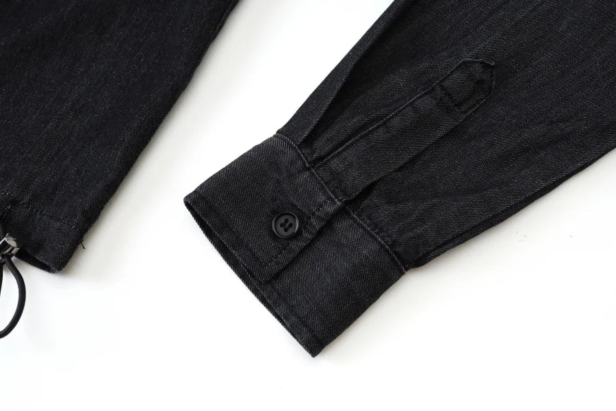 AW25 Denim set loose Shirt + slip dress Aline adjustable dress