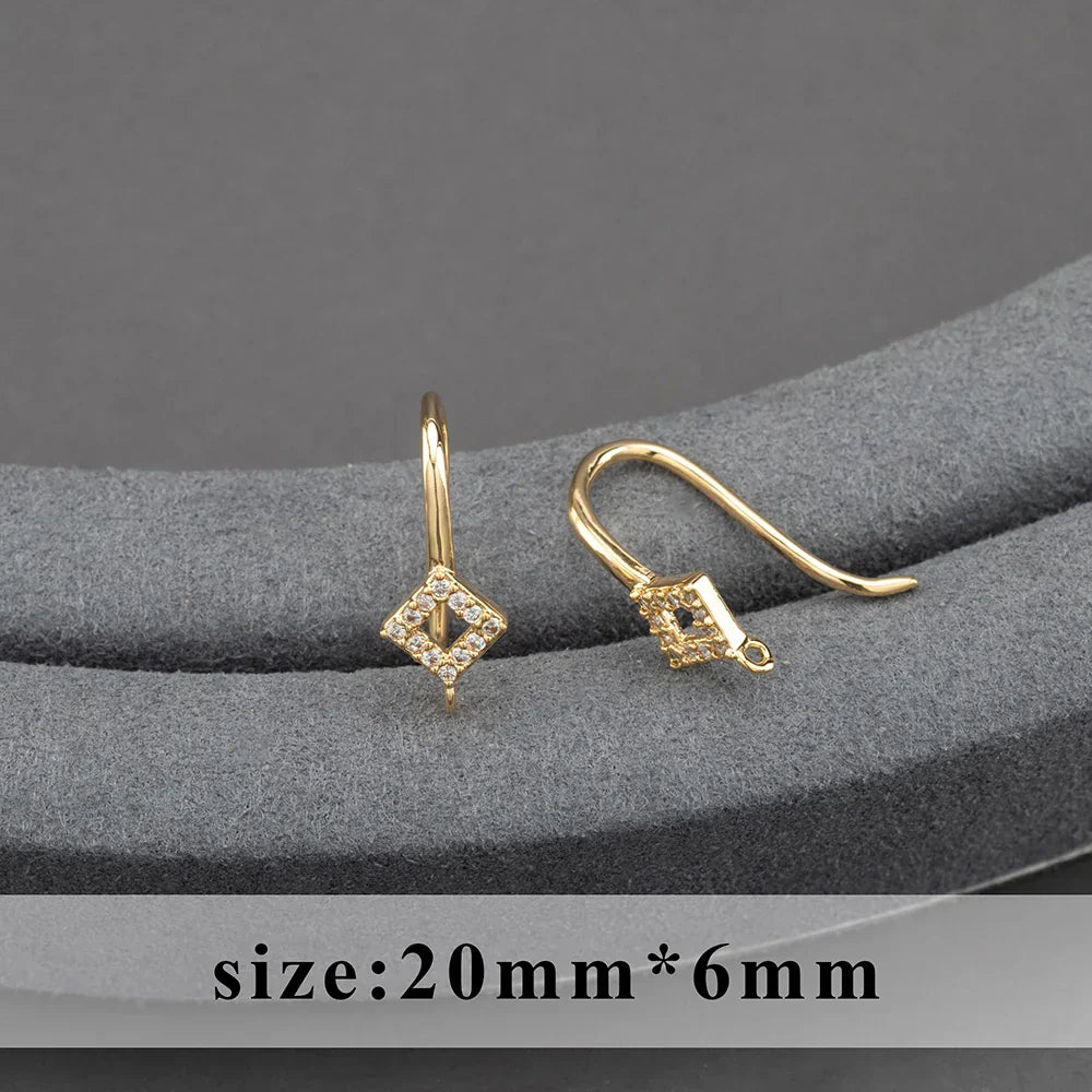 20pcs/lot M800 jewelry accessories,pass REACH,nickel free,18k gold plated,copper,connector,diy earrings,jewelry making