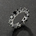 5mm Full Moissanite Ring for Woman Wedding 925 Sterling Silver Rings Lab Diamond Engagement Eternal Band Fine Jewelry