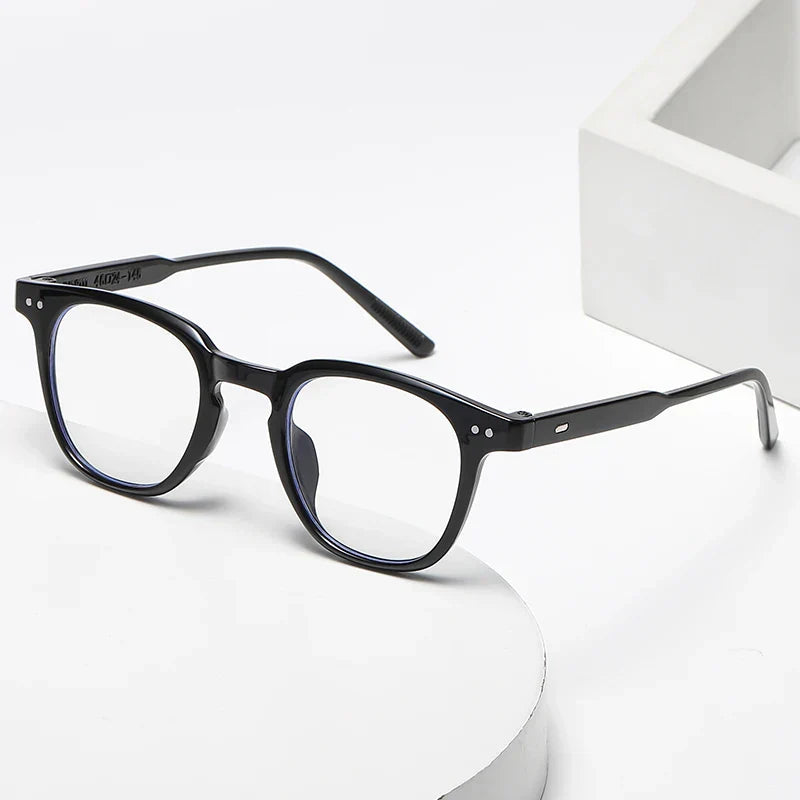 2024 New Fashion Y2K Style Glasses Frame Retro Square Glasses for Women Lady Decorative Eyeglasses Korean Powder Blusher Eyewear