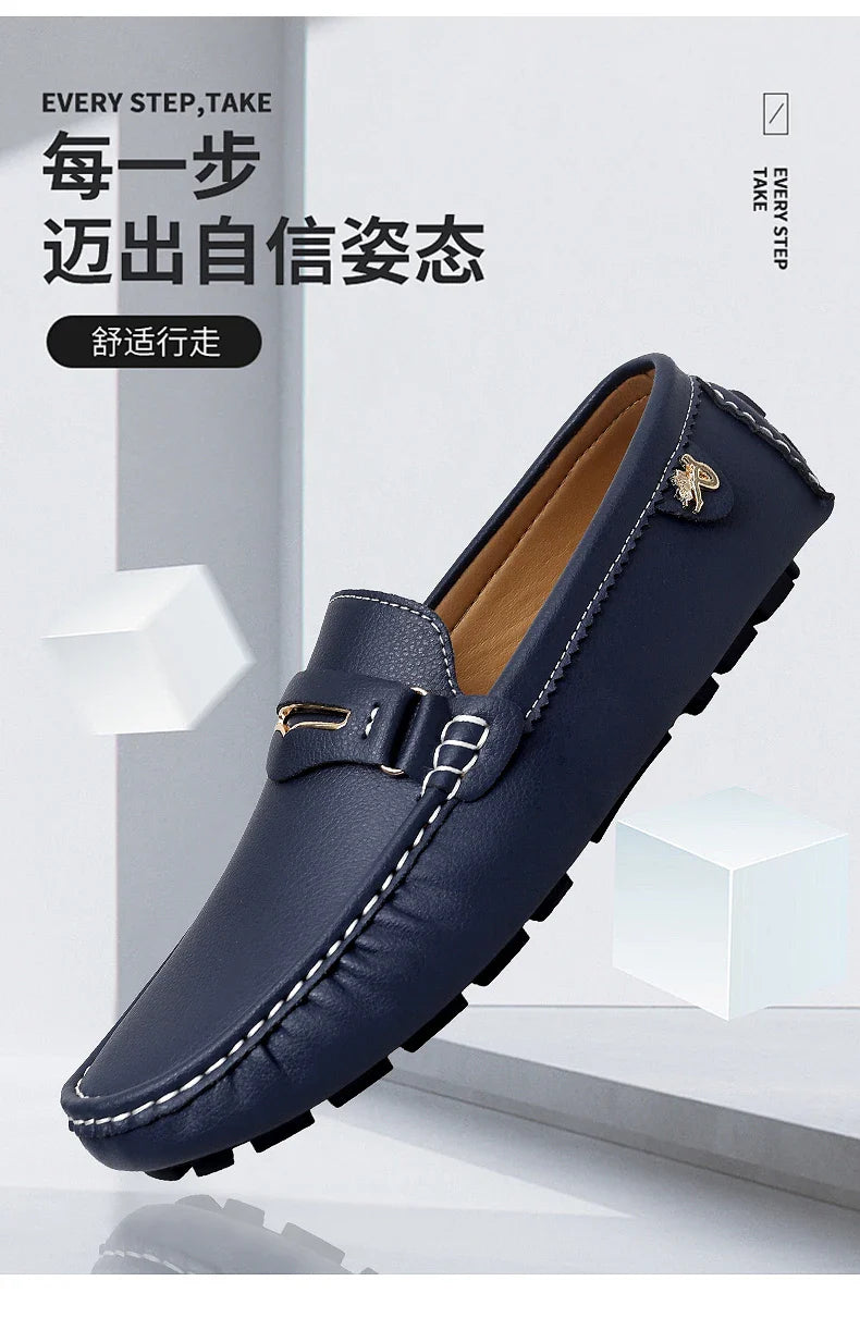 Formal Italian Shoes Men Handmade Leather Loafer Driving Flats Slip-on Casual Shoes Luxury Comfy Moccasins Dress Shoes for Men