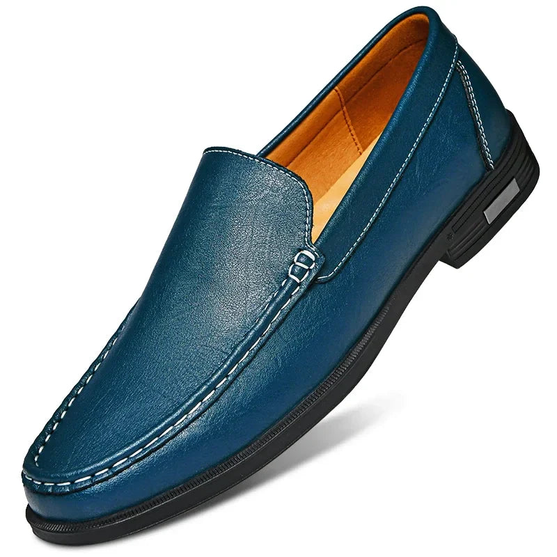 Male Comfy Walking Shoe Genuine Leather Slip on Mens Loafers New Trend Casual Shoes Men Designer Moccasins Hot Sale Drive Shoes