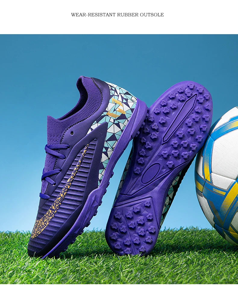 New Kid Match Boys Professional Non-Slip Comfortable Football Boots Sneakers Match Soccer Shoes Outdoor Sports Shoes Unisex
