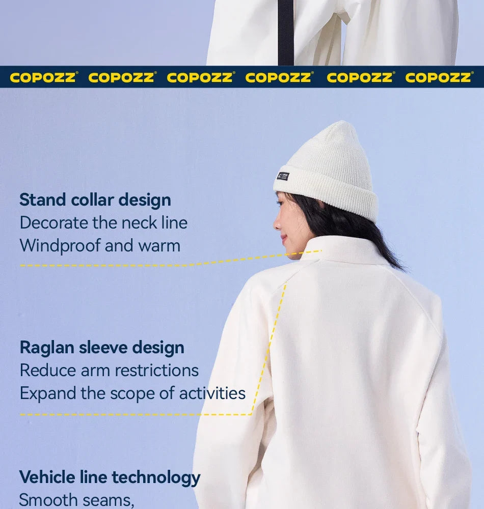 Winter Spring Warm Fleece Jacket Men Women Pure Color Sweatshirt Coats Outdoor Snow Ski Jacket Linner Female Adult