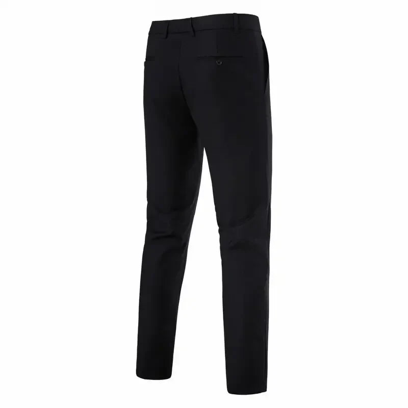 Suit Men's (Blazer+ Vest + Trousers) Fashionable Business Solid-color Wedding British-style Workwear, Casual Performance Suit