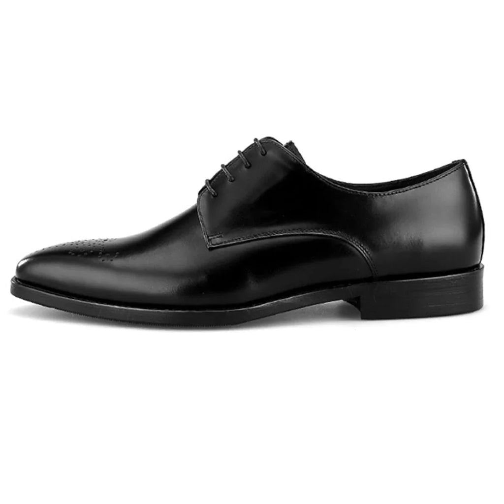 Italian Men's Genuine Leather Oxford Shoes Classic Gentleman Top Layer Cowhide Business Dress Shoes for Formal Occasions