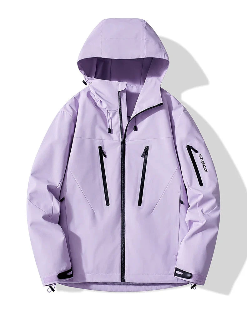 Unisex Rain Coat Hiking Camping Trekking Mountaineering Waterproof Jackets Men Women Outdoor Sporty Windproof Windbreaker