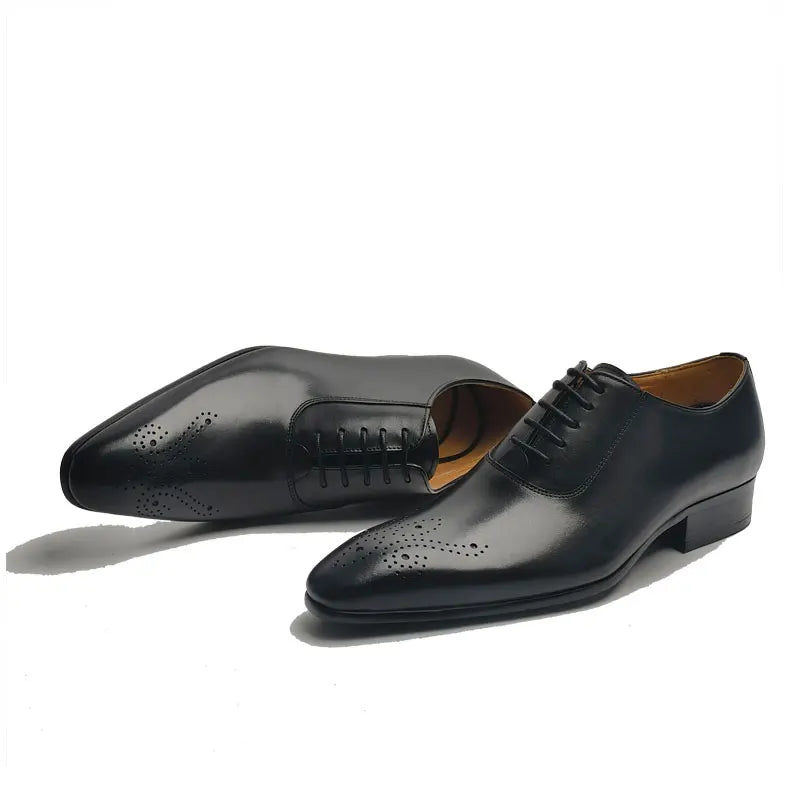 Handmade Wedding Men's Leather Shoes High Quality Formal Office Genuine Leather Shoes New Arrival Business Party Dress Shoe