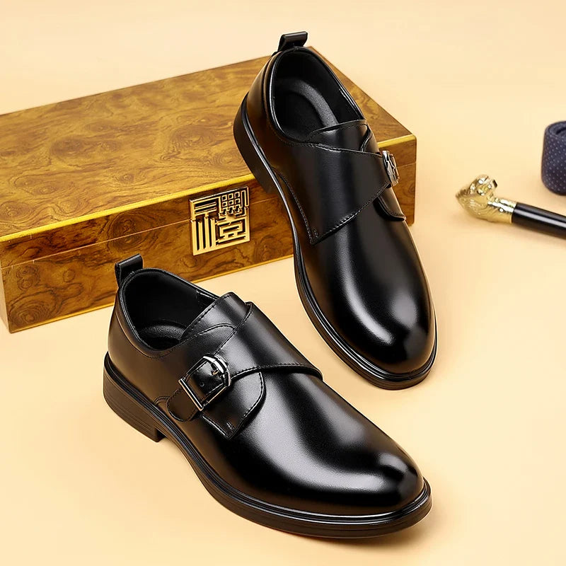 Classic Leather Men Loafers Fashion Man Casual Shoes Outdoor Slip on Flats Non-Slip Driving Shoe Business Moccasins Oxford Shoes