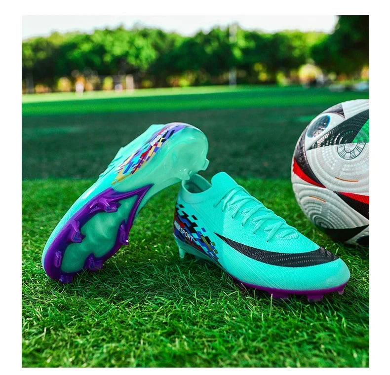 New Men Soccer Shoes Sport Grass Cleats Unisex Non-Slip Match Adult Ultralight Outdoor Football Boots Comfortable High-quality