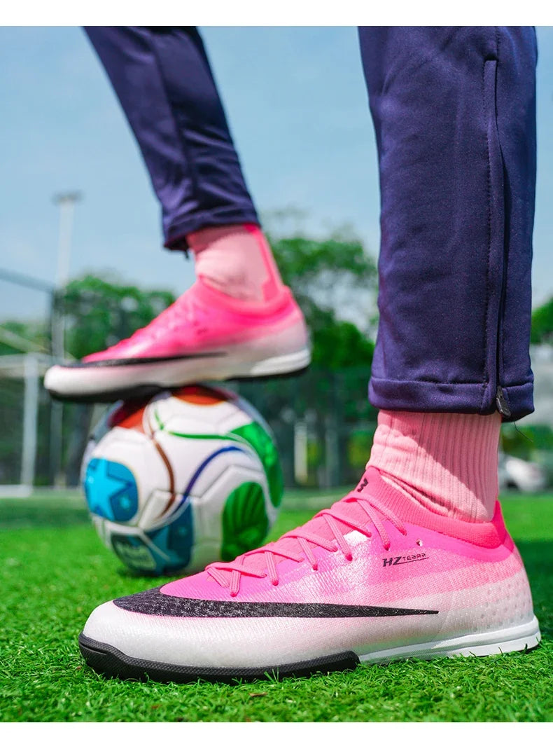 New Men Soccer Shoes Futsal Cleats Ultralight Hot Sale Football Boots Unisex High-quality Women Professional TF/FG Sneakers