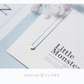 Gold Color Heart Simple Tiny Fashion Chain Pendant Necklaces Classic Girls 925 Sterling Silver Jewelry For Women Gift