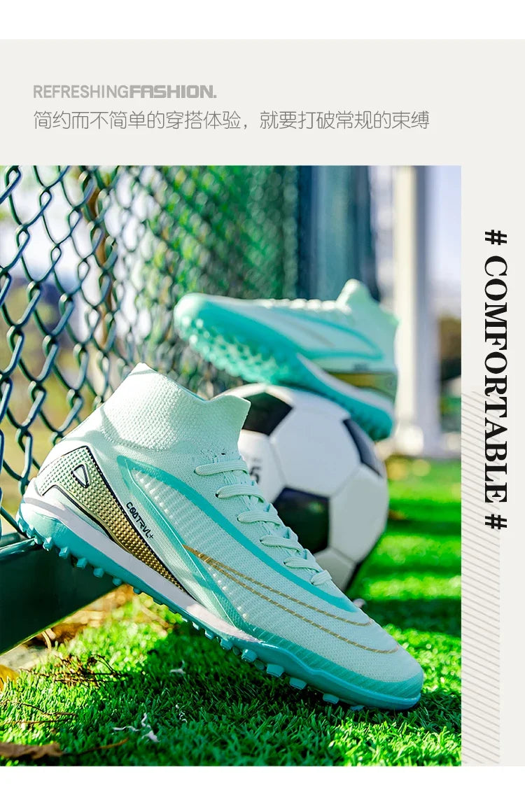 New Men Soccer Shoes Cleats Football Boots Professional Women Unisex Ultralight Match Grass Futsal High-quality TF/FG Sneakers