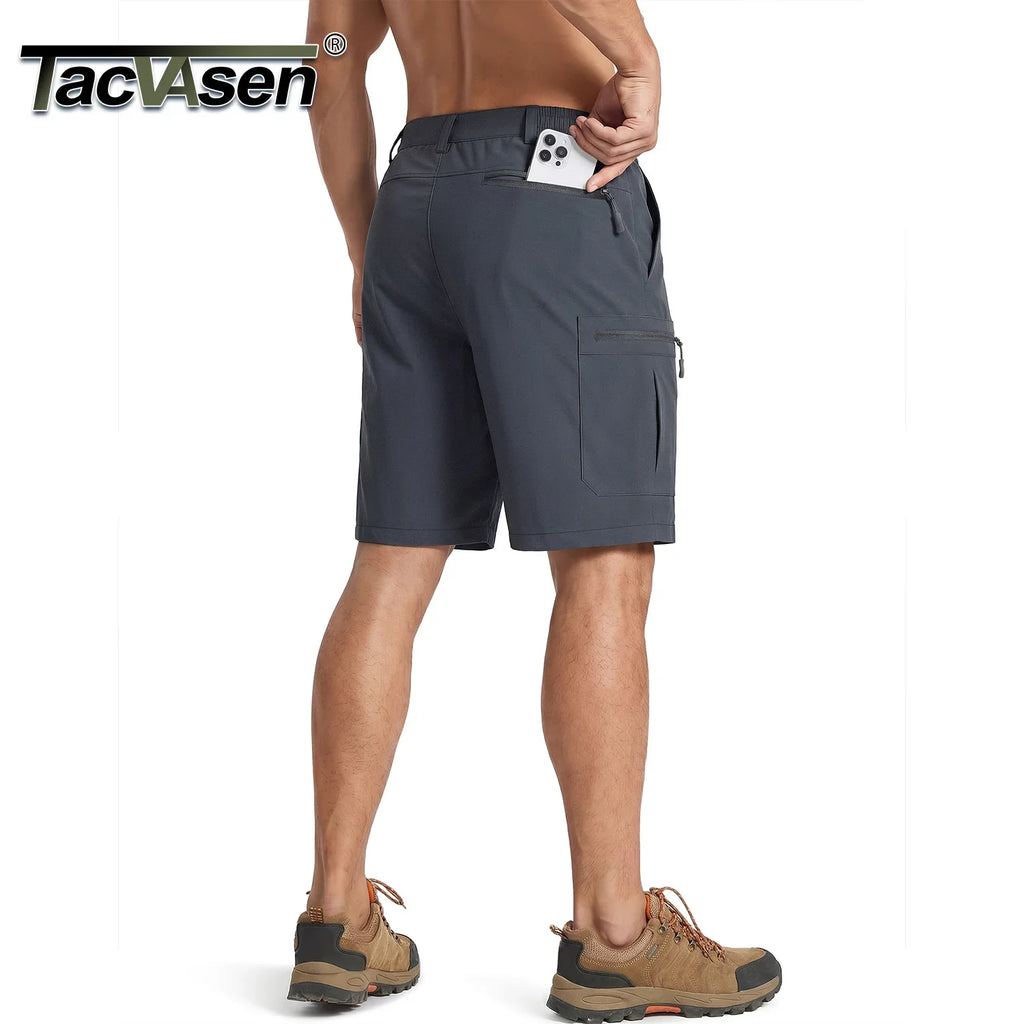 Men's Hiking Cargo Shorts 9" Quick Dry Lightweight Water Resistant Nylon Shorts Summer Casual Golf Work with 5 Pockets