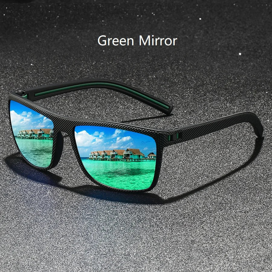 Classic Vintage Check Pattern Square Sunglasses Men Women Fashion Fishing Driving Man Sun Glasses UV400 Retro Eyewear