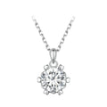 1 Carat Moissanite Pendant Necklace For Women High Quality 925 Sterling Silver Wedding Party Bridal Fine Jewelry 3 Colors