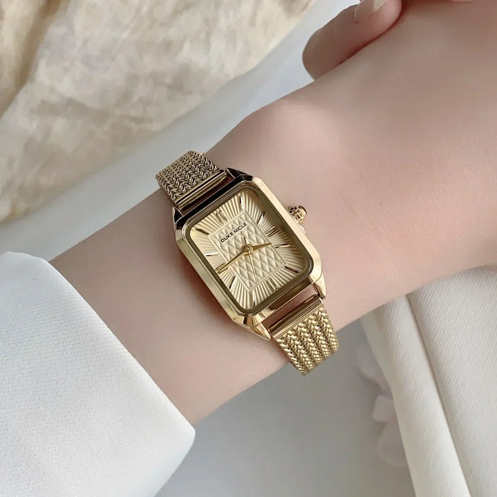 Simple Quartz Waterproof Wristwatch Ladies Wristwatch Elegant Gold Watch Stainless Steel Women's Watches Relogio Feminino