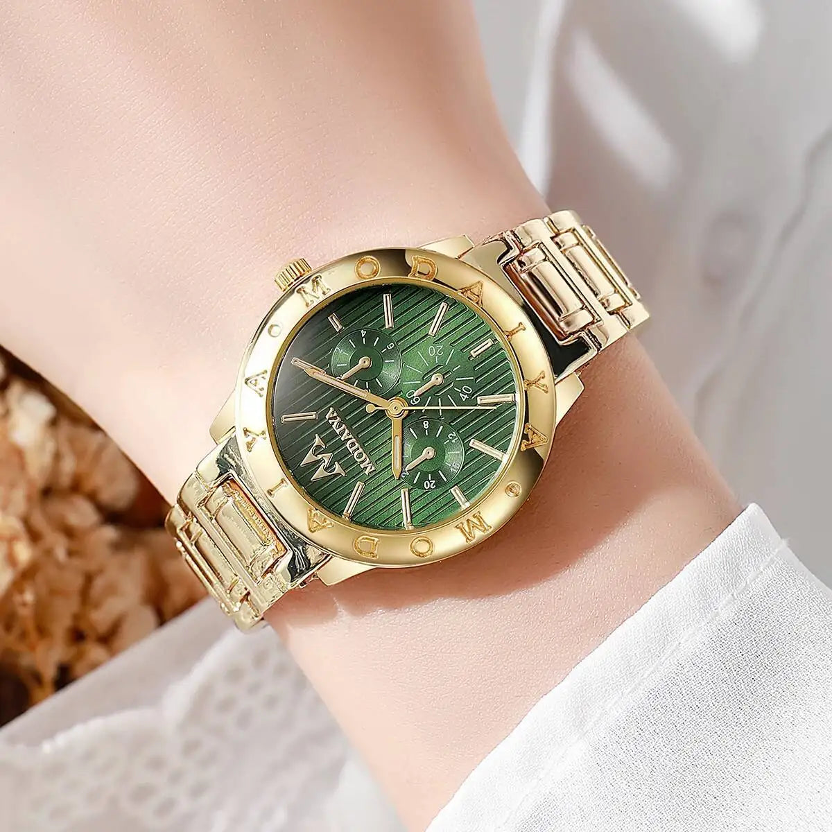 Luxury Stainless Steel Strap Women Watches Fashion Analog Quartz Wristwatches Reloj Mujer