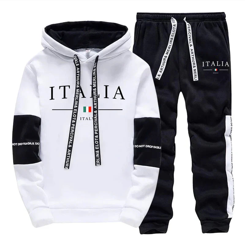 Hot Sales Mens Tracksuit Printing Casual Sweatshirts Sportswear Outdoors Sports Jogging Mens Clothing Single Piece Hoodie Pants