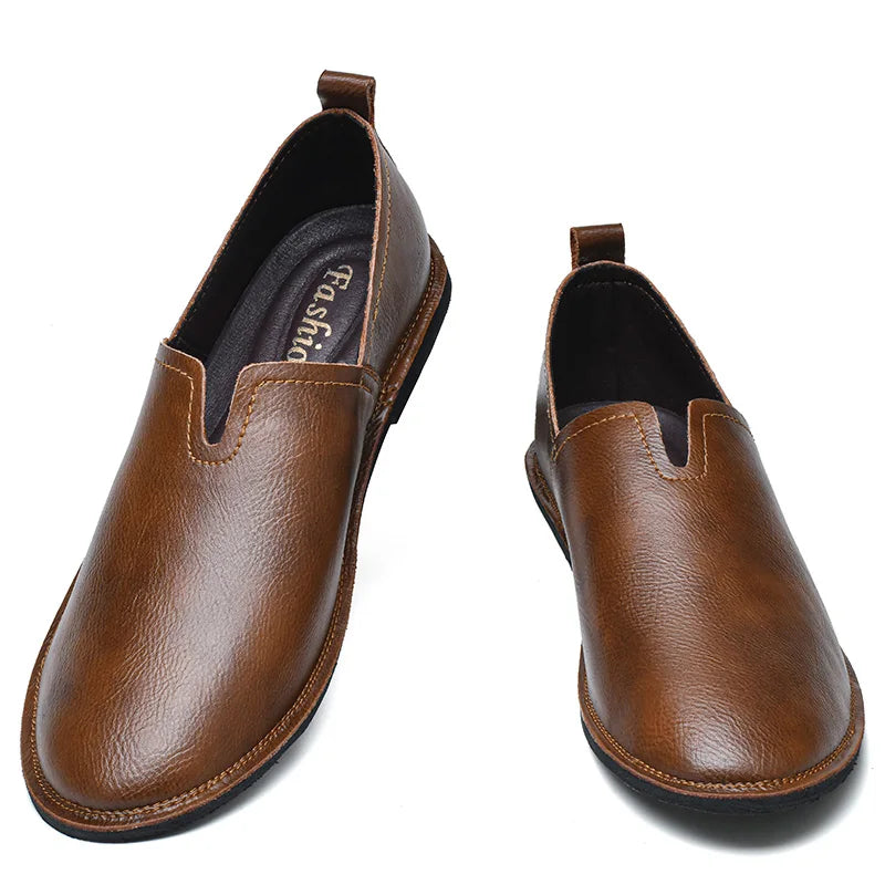 Large Men'S Soft Soled Retro Casual Loafers Comfortable And Non Slip Designed Purely By Hand For Casual Business Shoes 38-47
