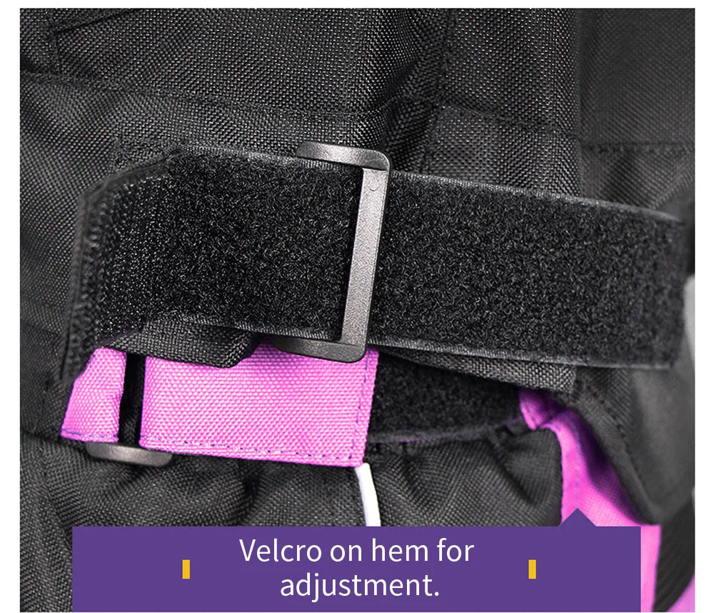 Woman Motorcycle Jacket Winter Warm Windproof Clothing Body Riding Safety Coat Built-in Protective Pads and Thermal Liner JK-64