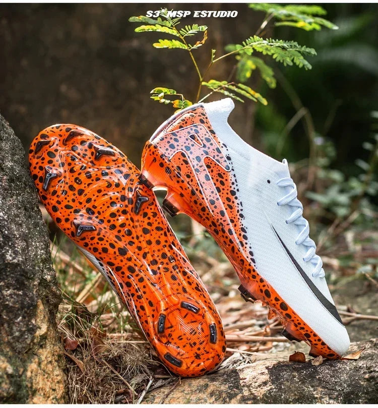 New Men Women Professional Football Boots Cleats Grass Training Match Sport Soccer Shoes FG/TF Ultra-light Non-slip Unisex
