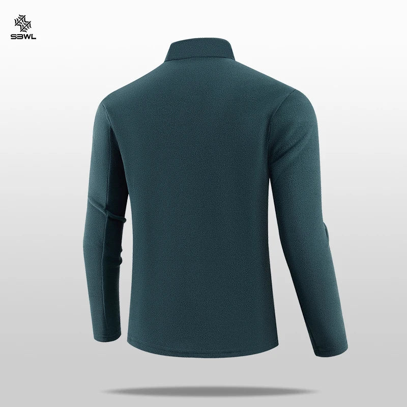 SBWL Autumn/winter high quality men autumn and winter outdoor sports skiing, running and cycling with warm long sleeve T-shirt