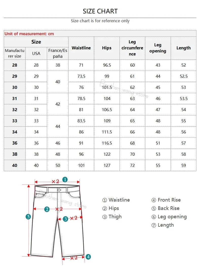 Streetwear Men's Ripped Denim Shorts Straight Slim Fashion Hip Hop Short Pants Big Hole Vintage Knee Length Jeans