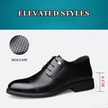 Height Increasing Shoes Man Hollow Breathable Taller Elevator Shoes 6CM Invisible Insole for Daily Men Heighten Wedding Shoes