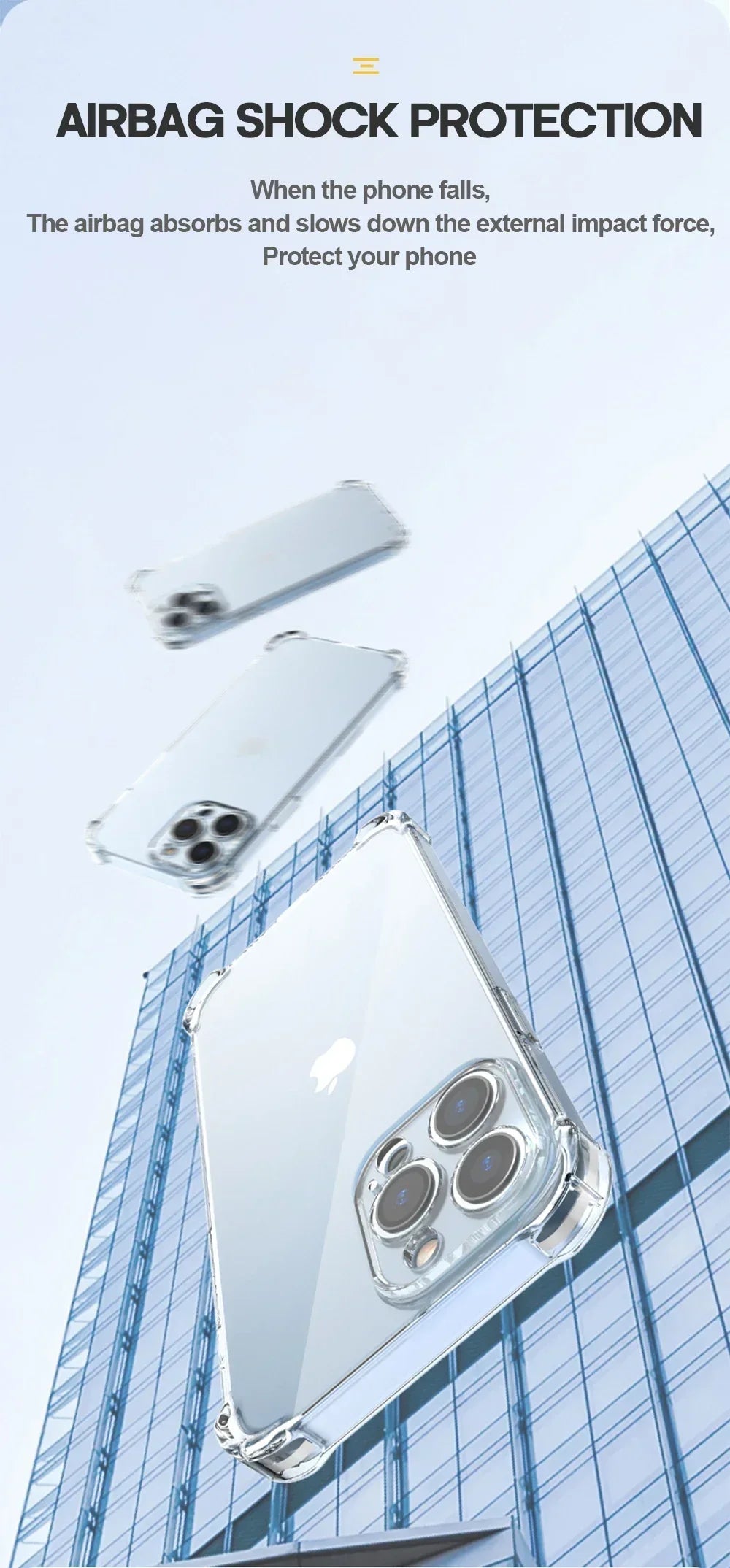 Shockproof Silicone Clear Phone Case For iPhone 13 11 12 14 17 Pro Max Mini Lens Protection Back Case For iPhone 15 16 PRO XS XR