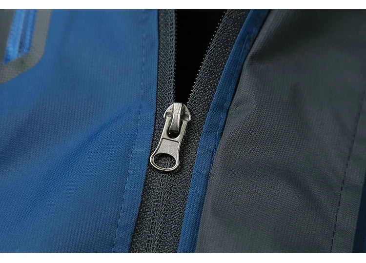 Camping Hiking Jacket Men Autumn Outdoor Sports Coats Climbing Trekking Windbreaker Travel Waterproof Jackets Black
