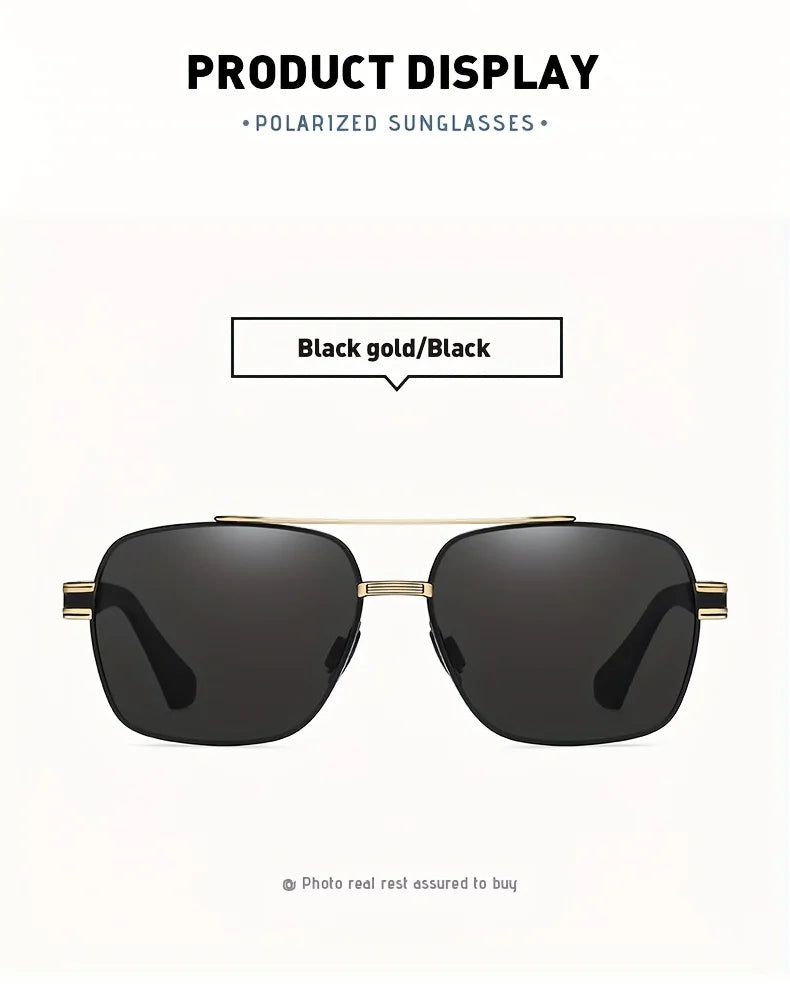 Design Square Polarized Sunglasses Man Photochromic Sun Glasses Woman Anti-glare Driving Goggles Oculos zonnebril heren
